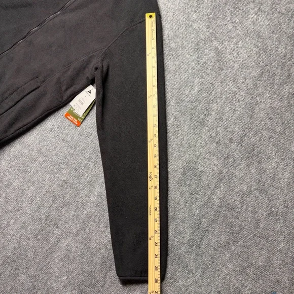 Ozark Trail Men's SMALL Polar Fleece Jacket BLACK Zip Front Mock Neck New - Picture 11 of 11